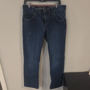 Wrangler Men's Dark Blue Slim Straight Jeans